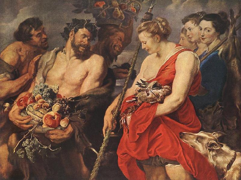 RUBENS, Pieter Pauwel Diana Returning from Hunt